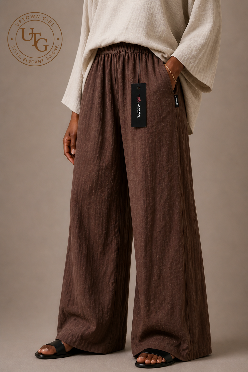 Relaxed Wide-Leg Trousers - Image 3